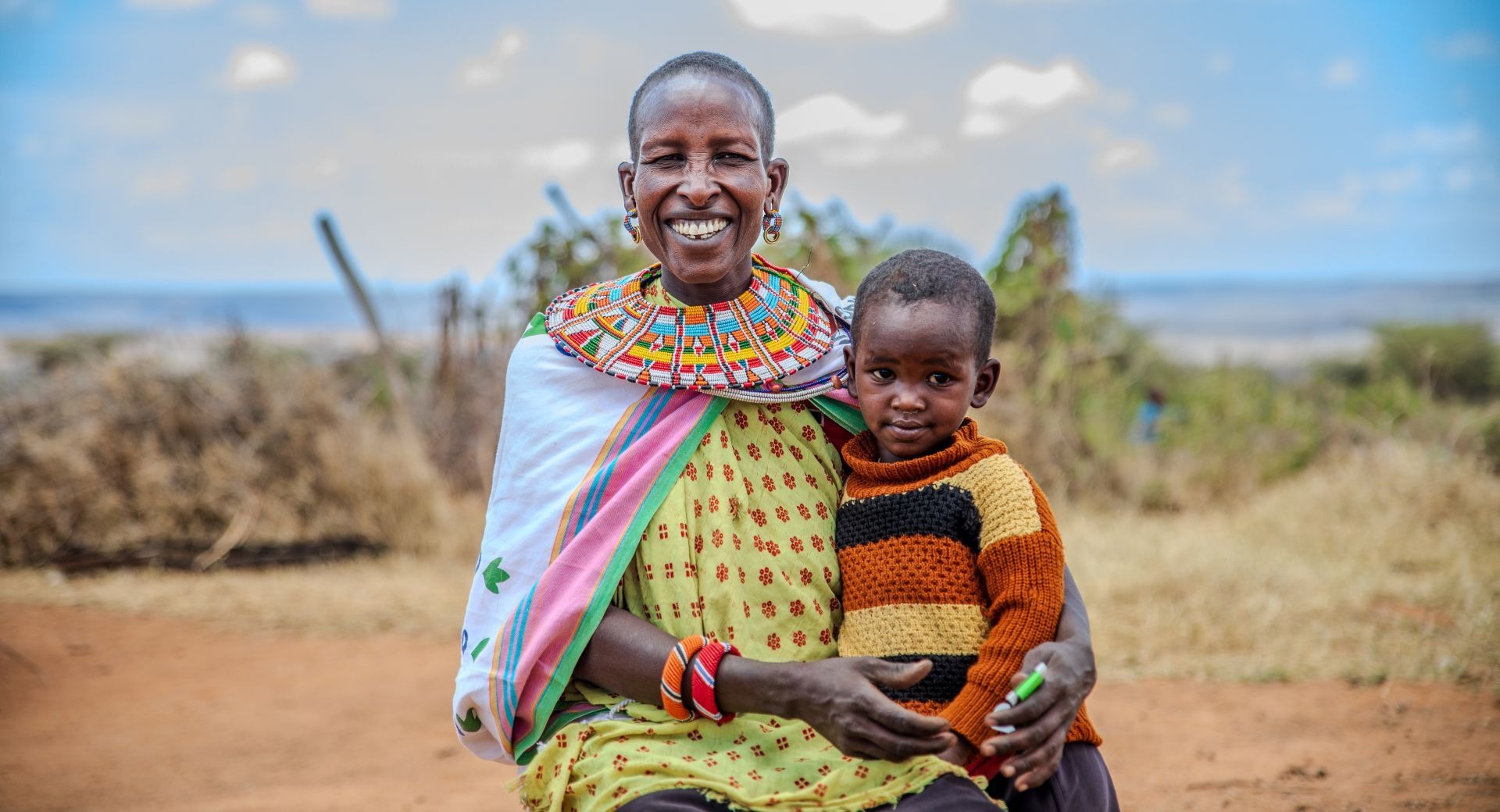 A mother and child in Kenya