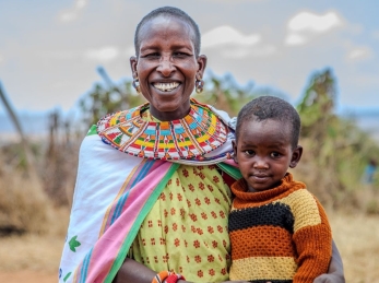 A mother and child in Kenya
