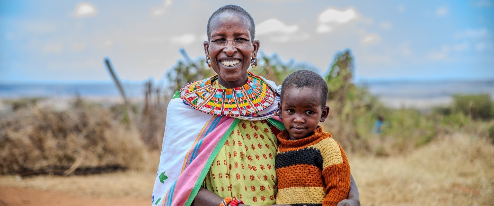 A mother and child in Kenya
