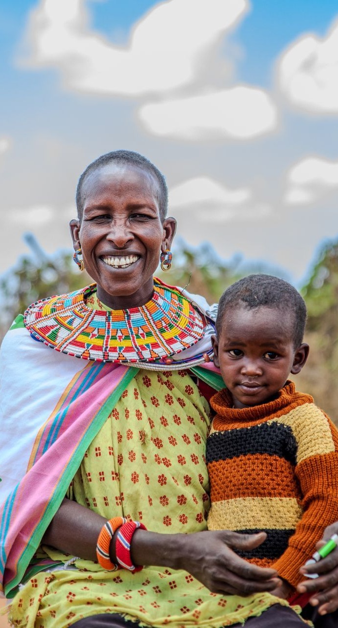 A mother and child in Kenya