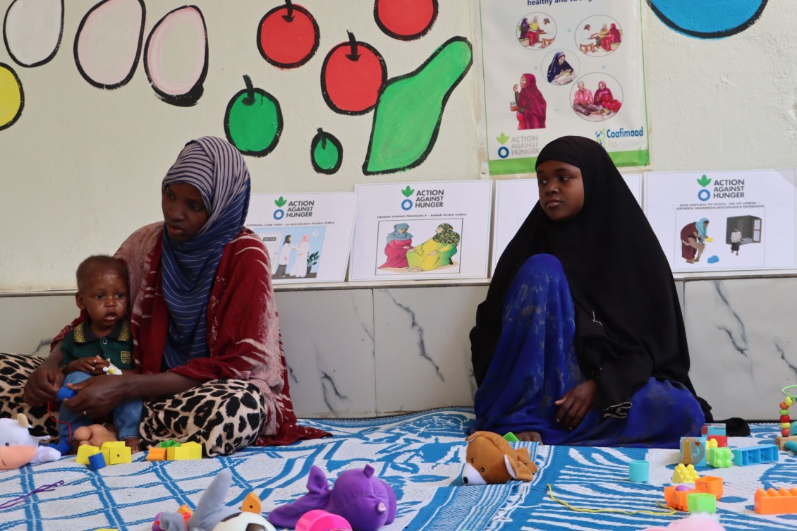 Abay attends IYCF counseling session at Bayhaaw stabilization center in Baidoa