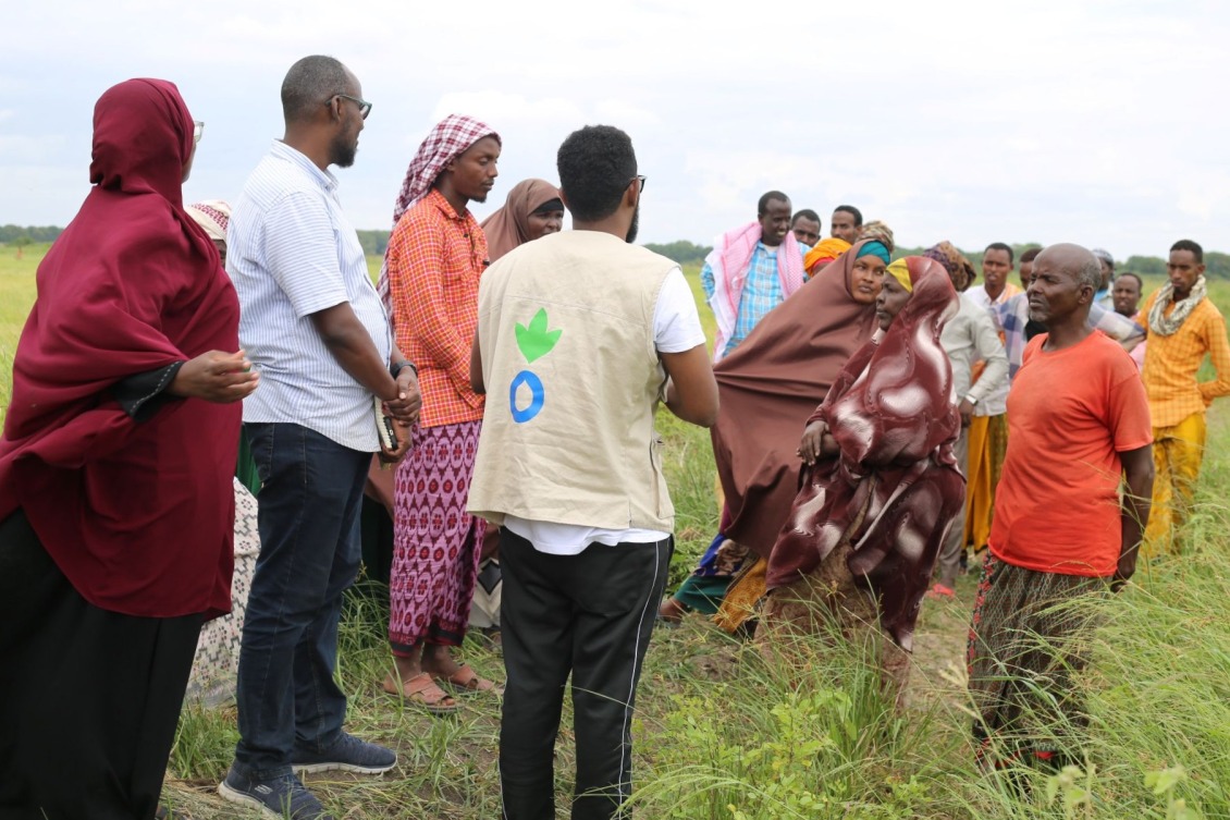 Members of farming cooperatives learn about climate-smart agriculture.