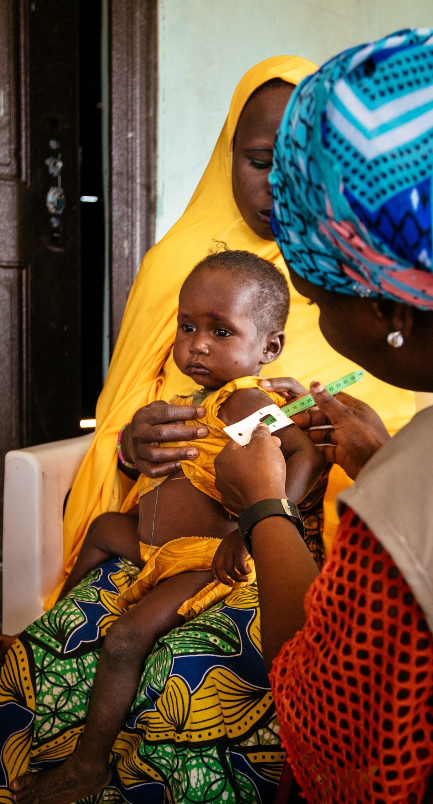 In the village of Kaluwa, Yobe State, Nigeria, Action Against Hunger health and nutrition activities in a building intended to house a health establishment, but which is not functioning.