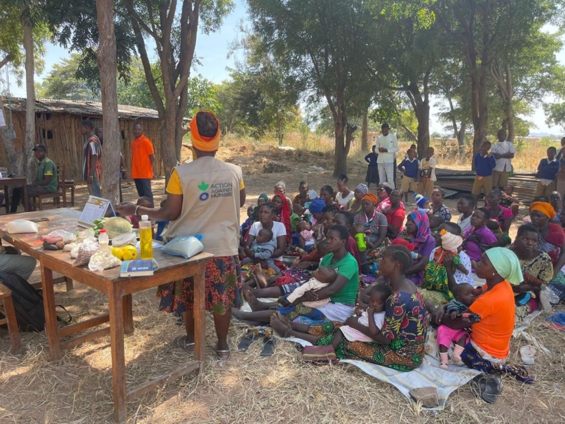 Nutrition education session done at Mzogole village during the VHND.